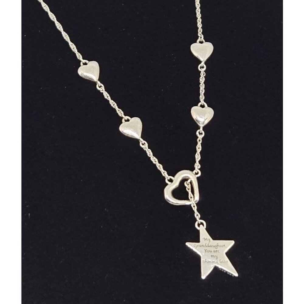 Granddaughter Shining Star Sterling Silver 925 Necklace